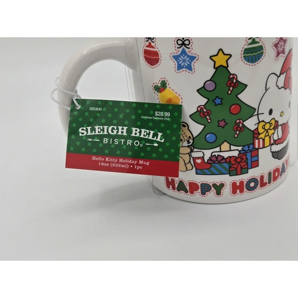 Hello Kitty Happy Holidays Christmas Tree Top Coffee Mug‎ 18oz Hobby Lobby Cup